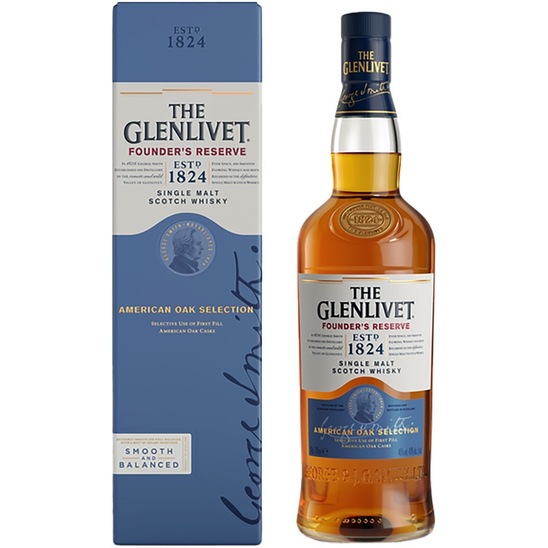 Škotski Whiskey, Glenlivet Founders Reserve, 40 % alkohola, 0,7 l
