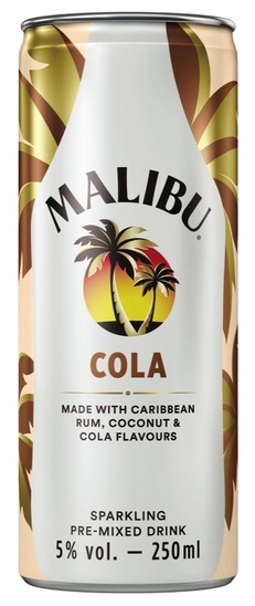 Mešana alkoholna pijača, Malibu Cola, 5 % alkohola, 0,25 l