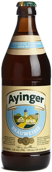Pivo Bayerisches Bier, Ayinger Brauweisse, ZGO, 5,1 % alkohola, 0,5 l
