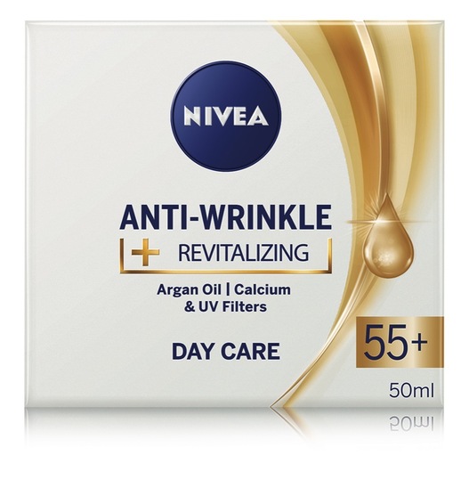 Dnevna krema proti gubam Anti-Wrinkle 55+, Nivea, 50 ml