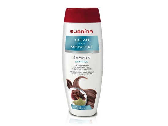 Šampon za lase clean & moisture, Subrina, 300 ml