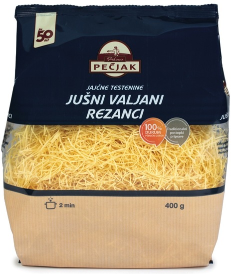 Jušni valjani rezanci, Pečjak, 400 g