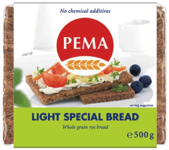 Žitni polnozrnati kruh, Pema, 500 g
