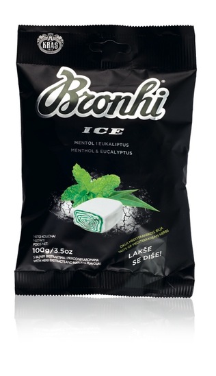 Bonboni Bronhi Ice, Kraš, 100 g