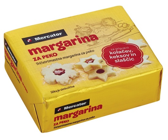 Margarina za peko, Mercator, 250 g