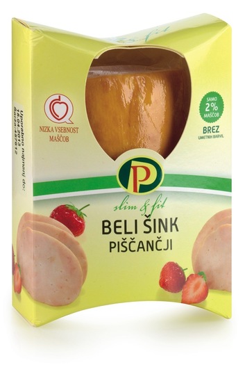 Beli šink Slim & Fit, Perutnina Ptuj, pakirano, 350 g