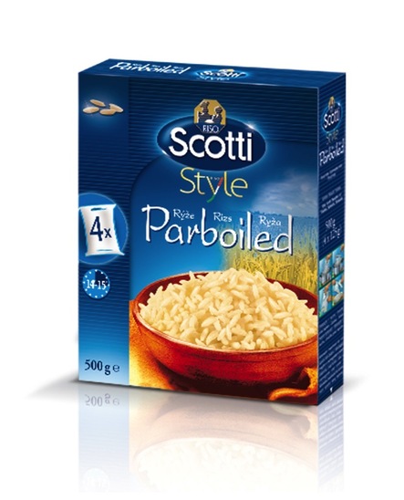 Parboiled riž, Scotti, 4 x 125 g