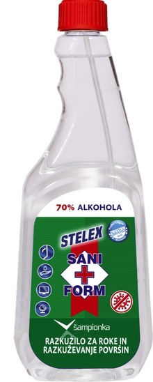 Razkužilo Sani form, refill, Stelex, 750 ml