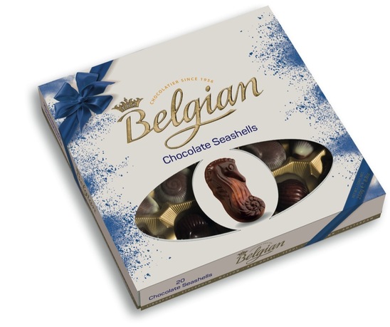 Bonboniera, čokoladne školjke, Belgian, 250 g