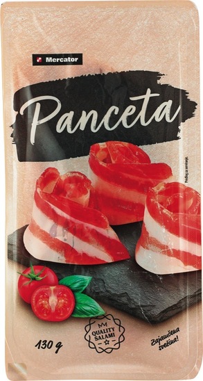 Narezek panceta, Mercator, pakirano, 130 g