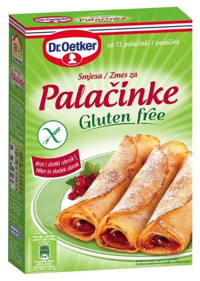 Zmes za palačinke, brez glutena, Dr. Oetker, 250 g