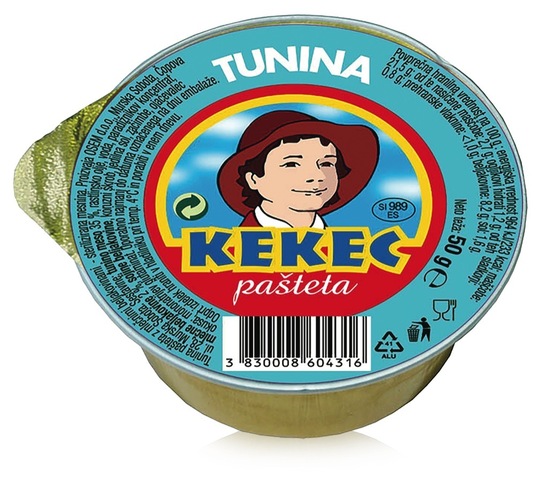 Tunina pašteta, Kekec, 50 g