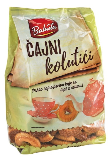 Keks čajni obročki, Balada, 800 g