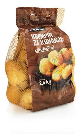 Krompir za kuhanje, Mercator, pakirano, 2,5 kg