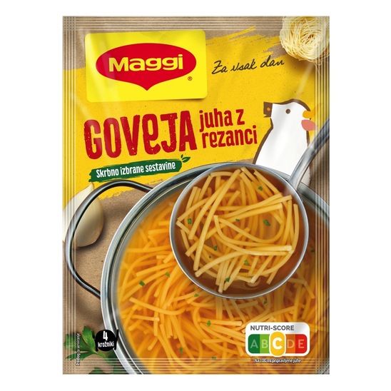 Goveja juha z rezanci, Maggi, 67 g