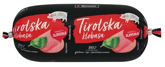 Tirolska salama, Mercator, 400 g, pakirano