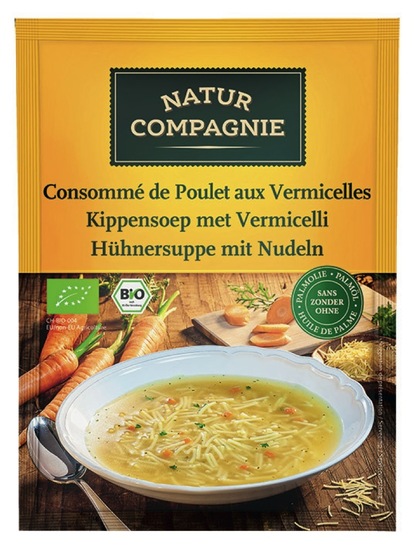 Bio kokošja juha s testeninami, Natur Compagnie, 40 g