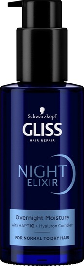 Tretma za lase, Night Elixir Aqua Revive, Gliss, 100 ml