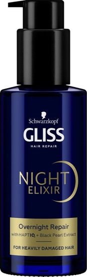 Tretma za lase, Night Elixir Ultimate Repair, Gliss, 100 ml