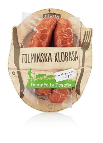 Tolminska klobasa, Alpija, pakirano, cena za kg