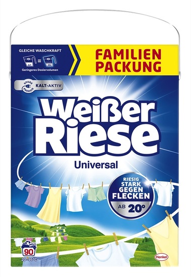 Detergent za pranje perila, Universal, Weisser Riese, 90 pranj, 4,95 kg