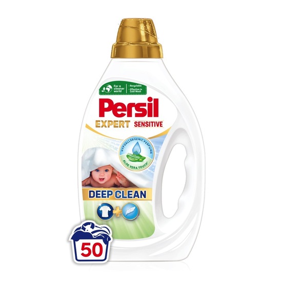 Detergent za pranje perila, Persil Gel Exp. Sensitive, 50 pranj, 2,25 l