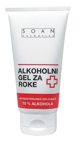 Alkoholni gel za roke, Soan, 70 ml