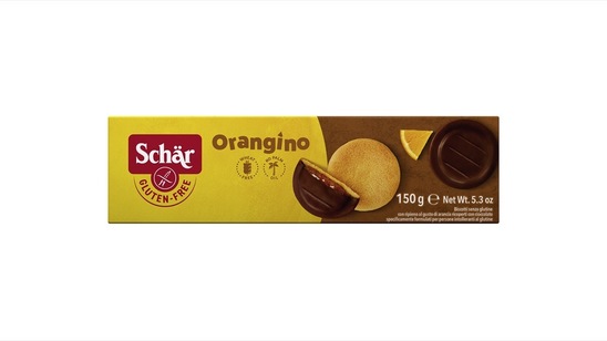 Piškoti s pomarančnim nadevom brez glutena, Schar, 150 g
