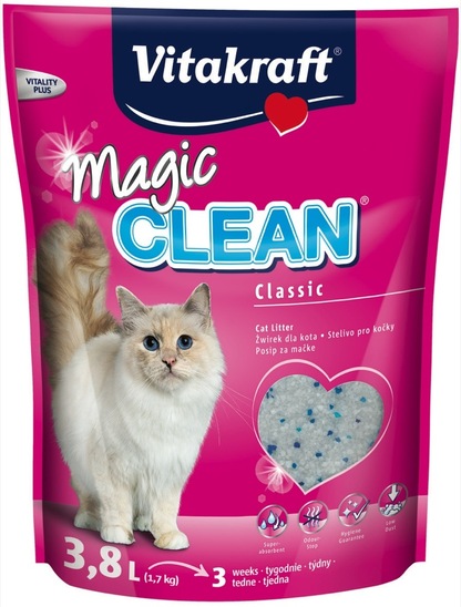 Posip za mačje stranišče Magic Clean, Vitakraft, 3,8 l