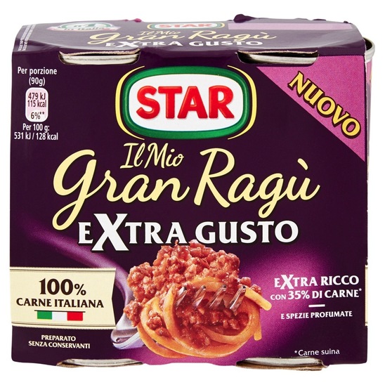 Omaka Gran Ragu Extra Gusto, Star, 2 x 180 g