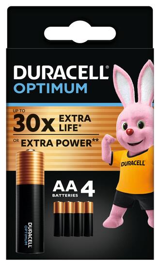 Baterijski vložek Optimum, Duracell, AA, 4/1