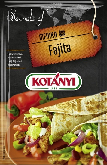 Začimbna mešanica, fajita, Kotanyi, 40 g