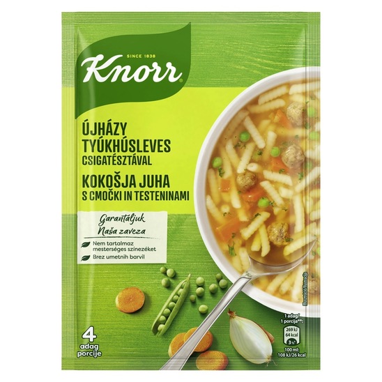 Kokošja juha s cmočki in testeninami, Knorr, 67 g