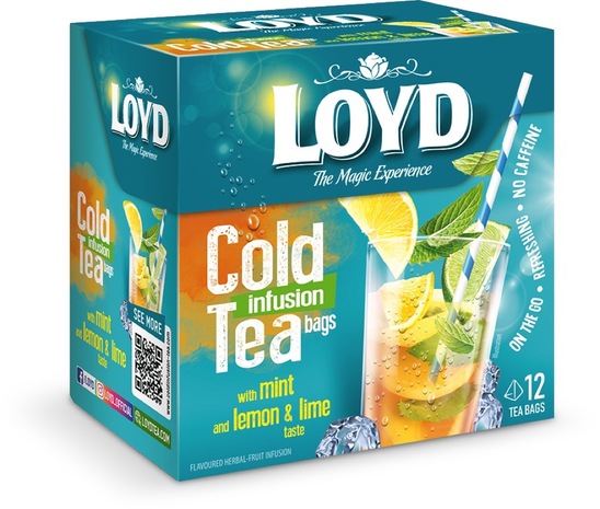 Sadni čaj Cold tea, limona in limeta, Loyd, 30 g, 12 vrečk