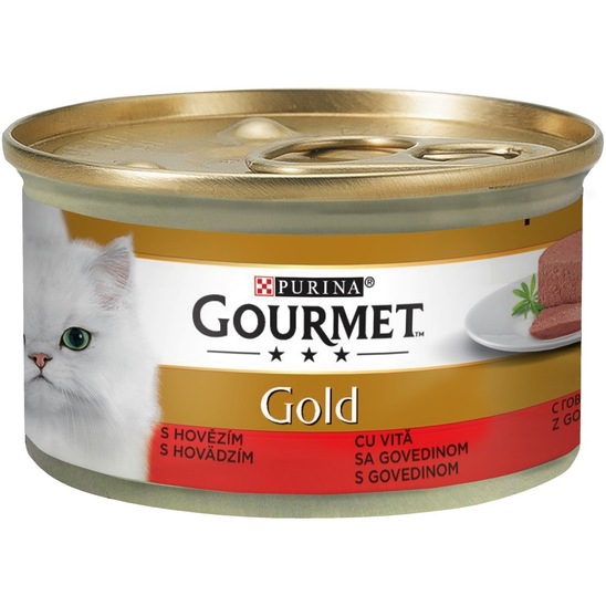 Hrana za mačke Gourmet Gold, govedina, Purina, 85 g