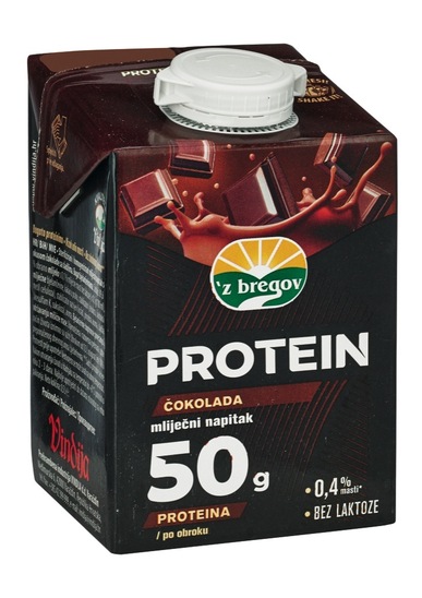 Proteinski napitek, čokolada, Z Bregov, 500 g