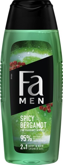 Gel za prhanje Men Spicy Bergamot, Fa, 400 ml