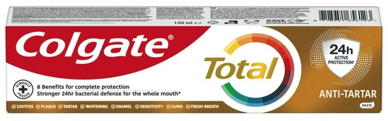 Zobna pasta Total Antitartar, Colgate, 100 ml