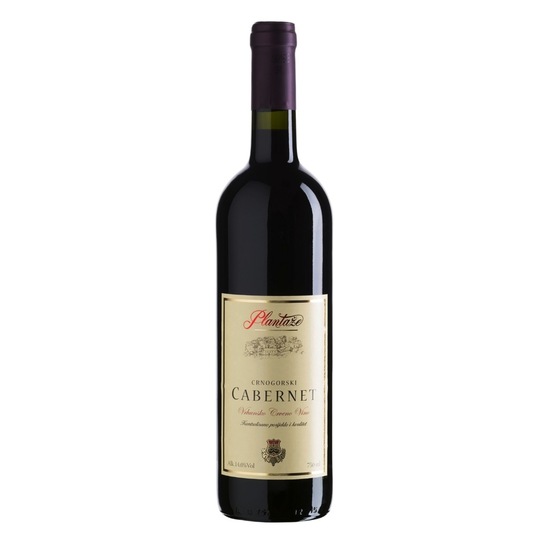 Cabernet, rdeče vino, Plantaže, 0,75 l