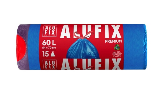 Vrečka za smeti, Alufix, 60 l, 15 kosov
