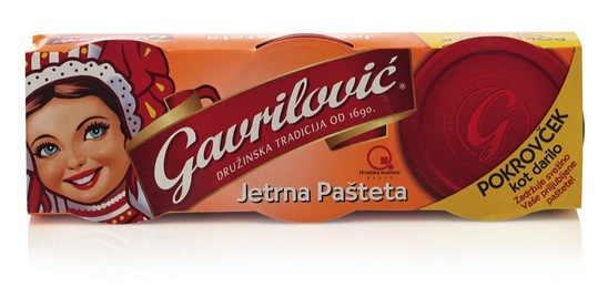 Jetrna pašteta, Gavrilović, 3 x 100 g + pokrovček gratis