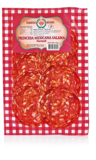 Narezek salama Princesa Mexicana, Mesarija Kragelj, pakirano, 100 g