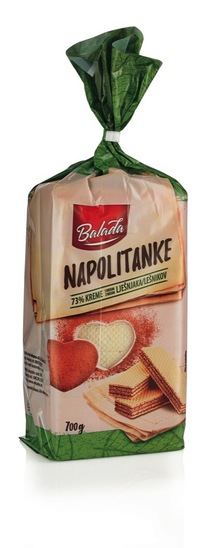 Napolitanke z lešniki, Balada, 700 g