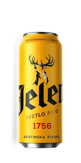 Pivo Jelen, 5,0 % alkohola, 0,5 l