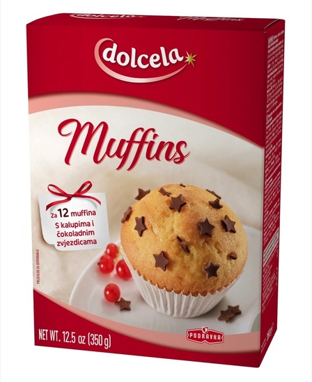 Zmes za muffine, Dolcela, 350 g