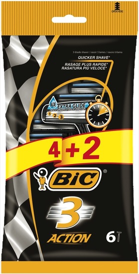 Brivnik 3 Action, Bic, 4+2, za enkratno uporabo