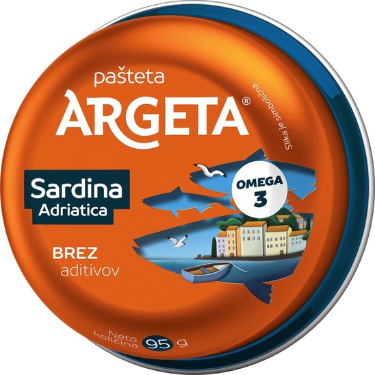 Sardinina pašteta Adriatica, Argeta, 95 g