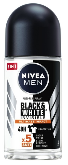 Deodorant roll on Men White Ultimate impact, Nivea, 50 ml