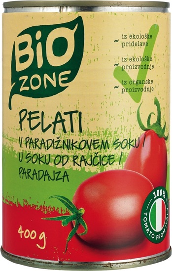 Paradižnikovi pelati, Bio Zone, 400 g