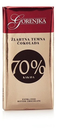 Temna čokolada Mistica 70 %, Gorenjka, 70 g